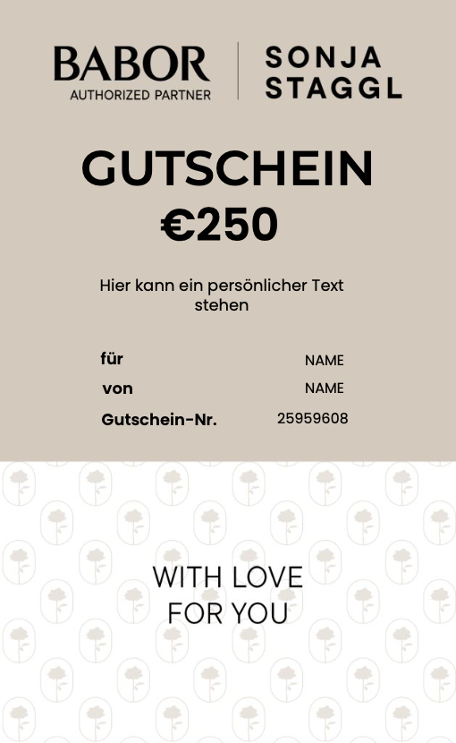 Gutschein hochkant univers – With love for you